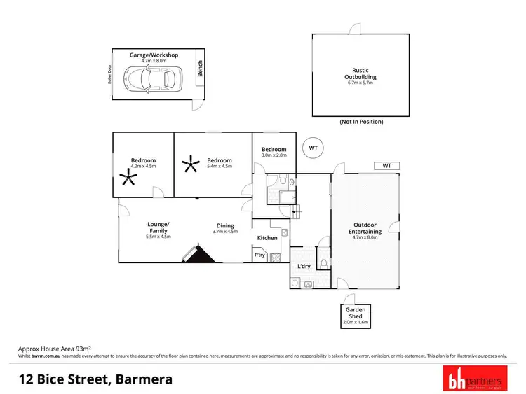 Floorplan of Homely house listing, 12 Bice Street, Barmera SA 5345
