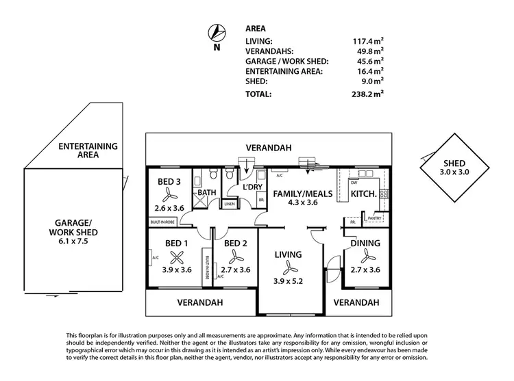 Floorplan of Homely house listing, 4057 Hunter Road, Nildottie SA 5238