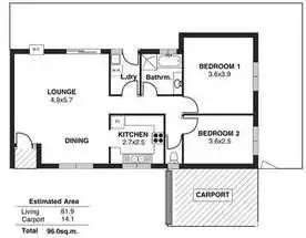 Floorplan of Homely unit listing, 6/6 Hardys Road, Torrensville SA 5031
