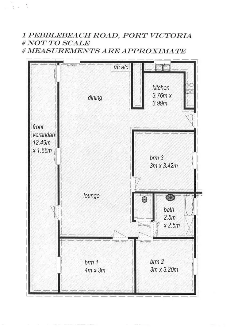 Floorplan of Homely house listing, 1 Pebblebeach Road, Port Victoria SA 5573