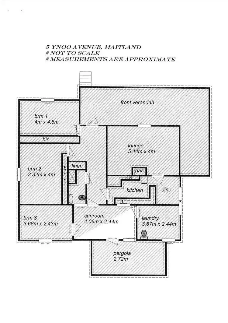 Floorplan of Homely house listing, 5 Ynoo Avenue, Maitland SA 5573