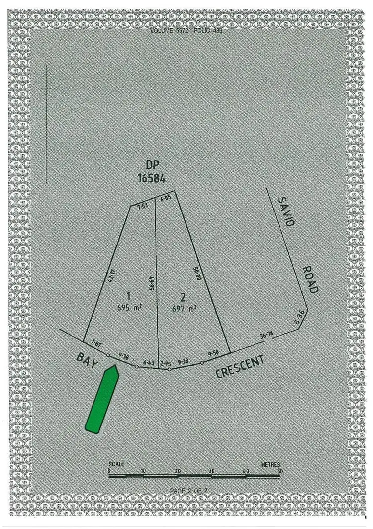 Floorplan of Homely land listing, 1 Bay Crescent, Point Turton SA 5575