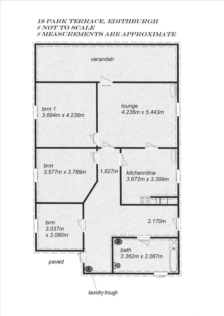 Floorplan of Homely house listing, 44 Park Terrace, Edithburgh SA 5583