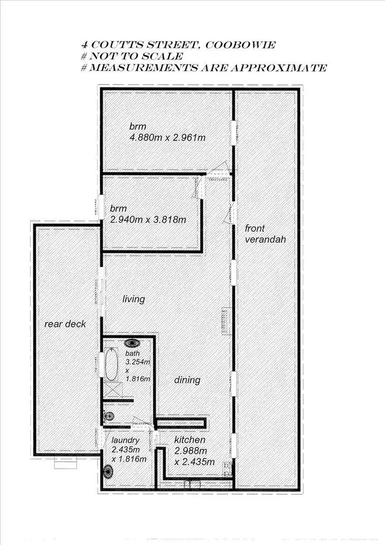 Floorplan of Homely house listing, 4 Coutts Street, Coobowie SA 5583