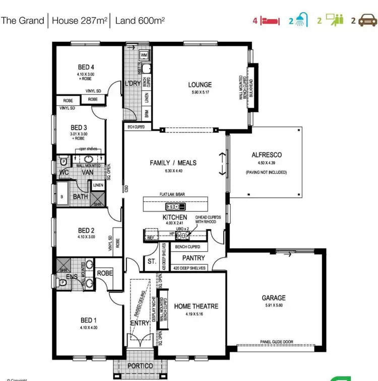 Floorplan of Homely house listing, 6 Mandel Street, Munno Para West SA 5115