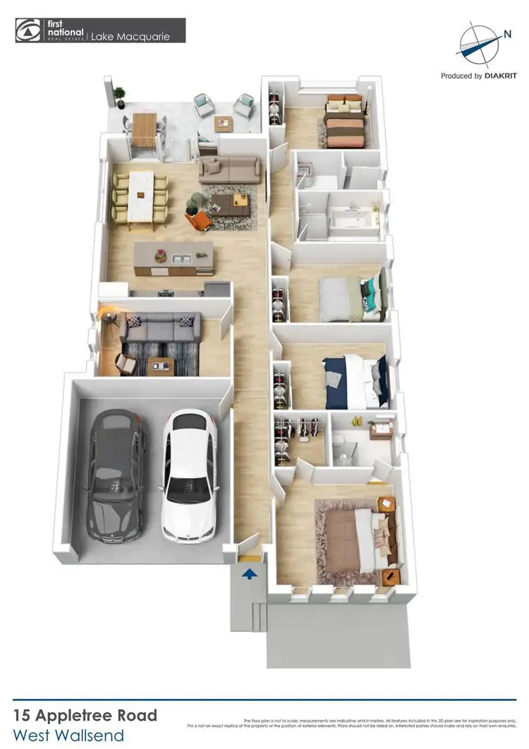Floorplan of Homely house listing, 15 Appletree Road, West Wallsend NSW 2286