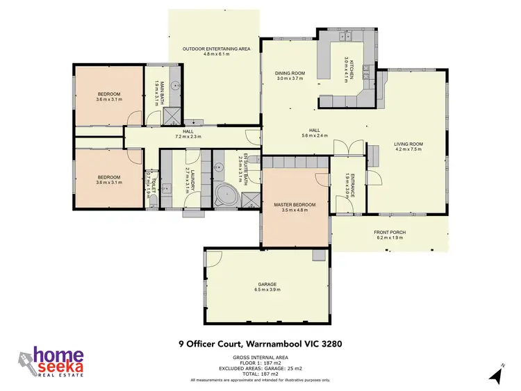 Floorplan of Homely house listing, 9 Officer Court, Warrnambool VIC 3280