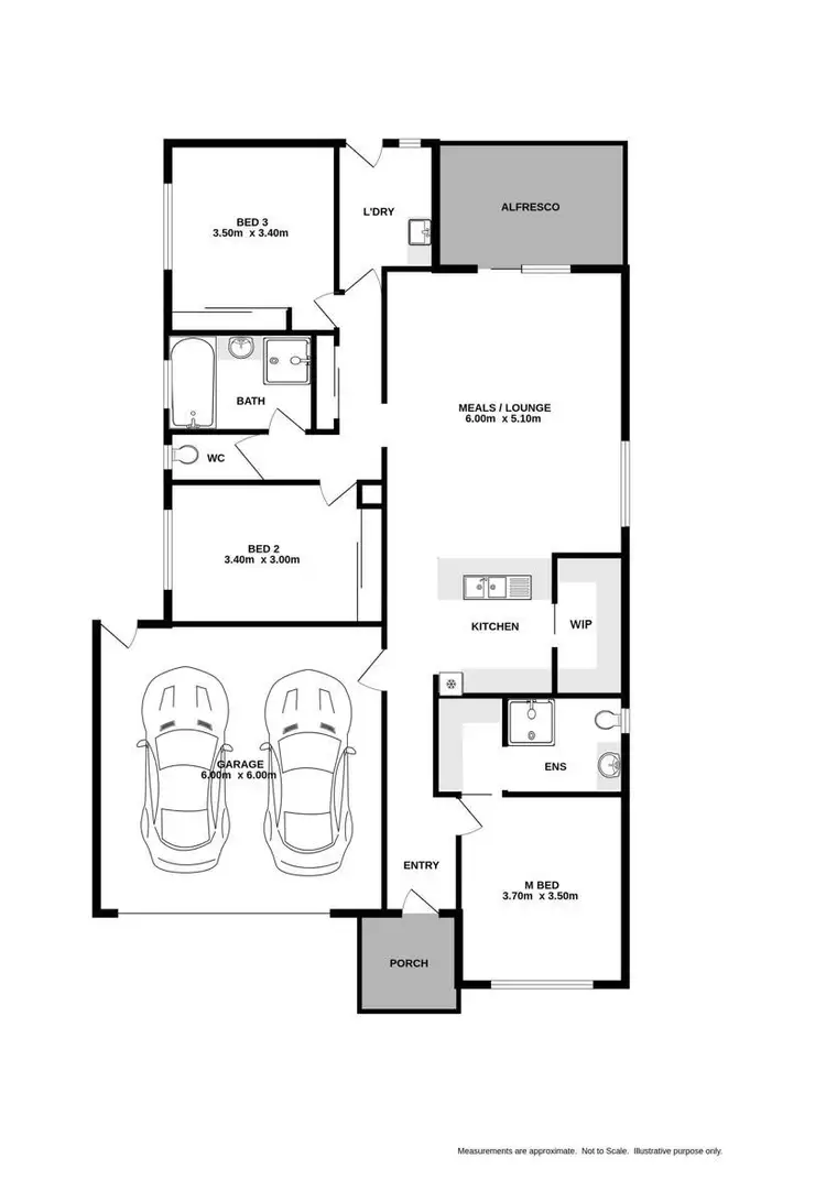 Floorplan of Homely house listing, 19 Isdell Place, West Wodonga VIC 3690