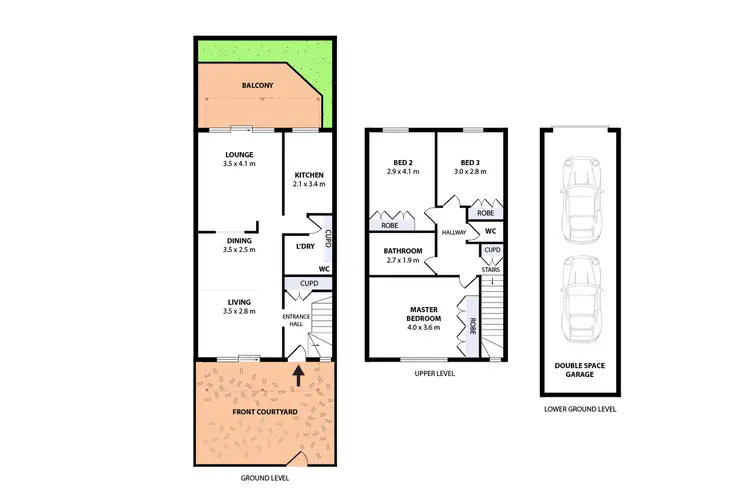 Floorplan of Homely townhouse listing, 10/18-20 Robert Street, Telopea NSW 2117