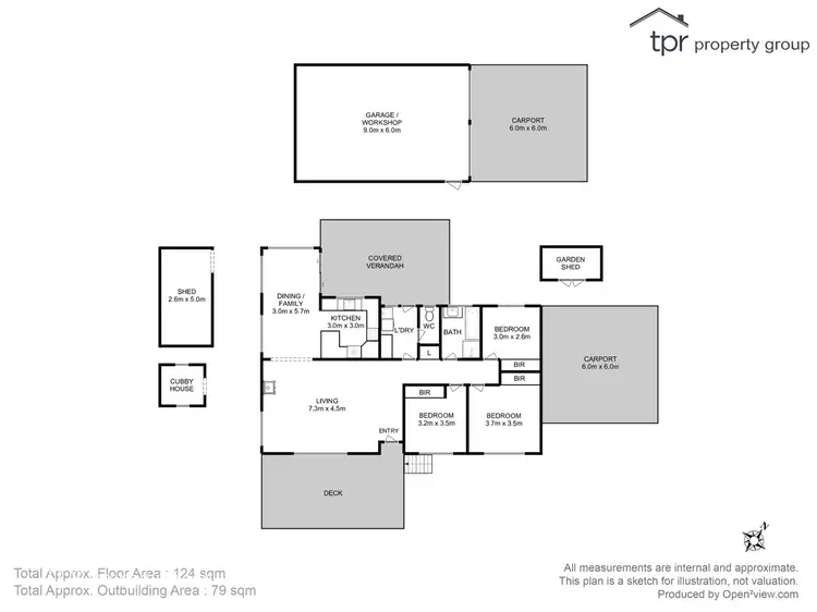 Floorplan of Homely house listing, 65 Sharpes Road, Crabtree TAS 7109
