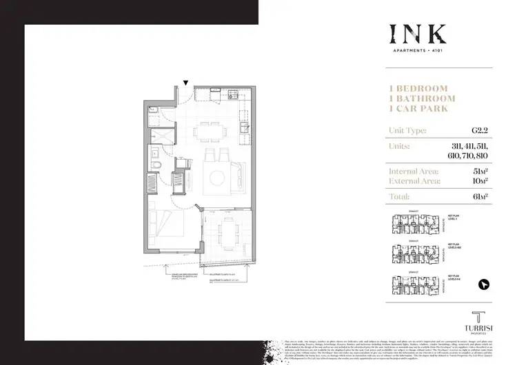 Floorplan of Homely apartment listing, 810/8 Donkin Street, West End QLD 4101