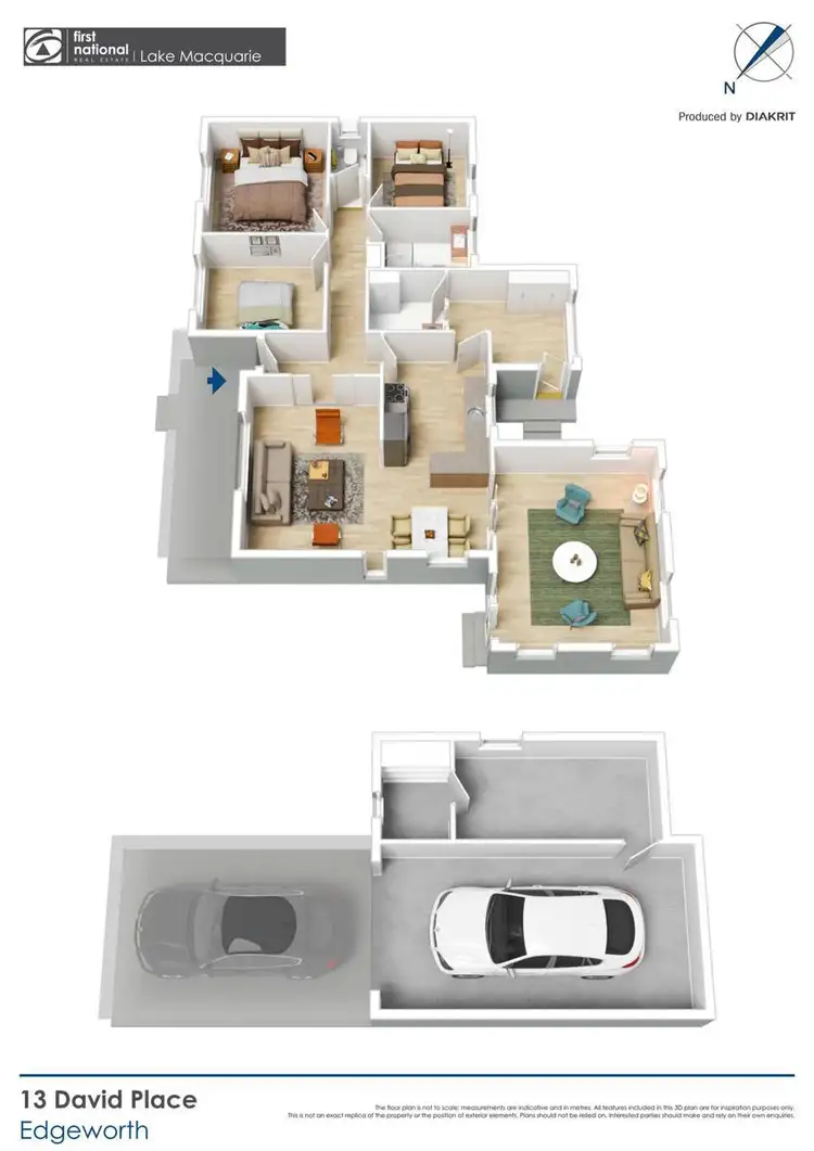 Floorplan of Homely house listing, 13 David Place, Edgeworth NSW 2285