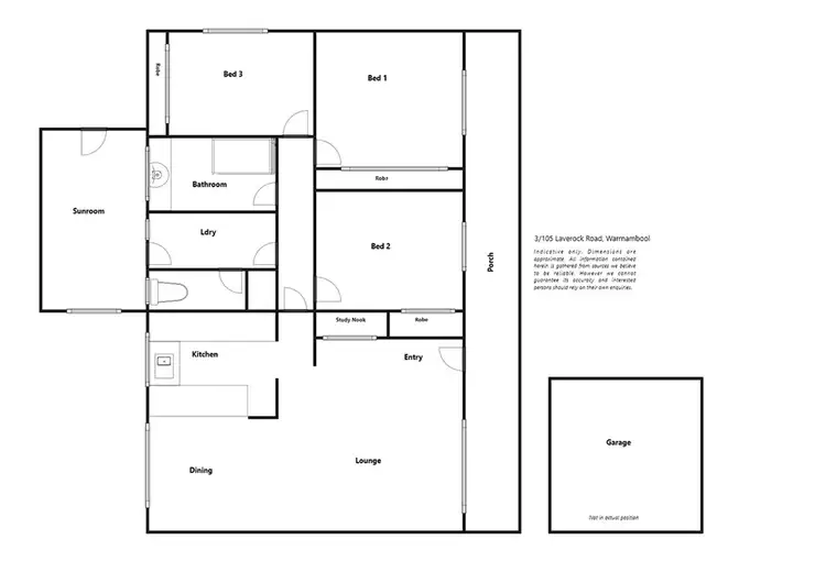 Floorplan of Homely house listing, 3/105-109 Laverock Road, Warrnambool VIC 3280
