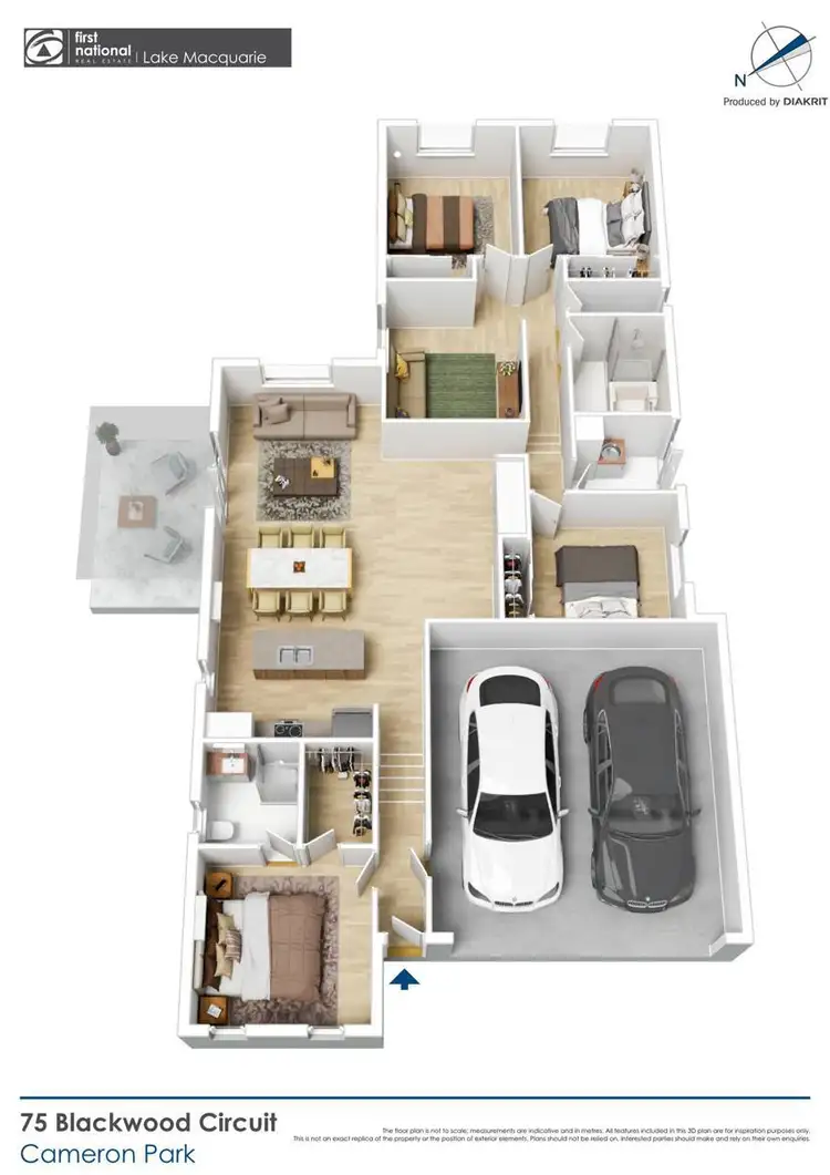 Floorplan of Homely house listing, 75 Blackwood Circuit, Cameron Park NSW 2285