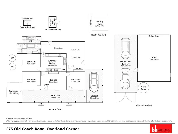 Floorplan of Homely house listing, 275 Old Coach Road, Overland Corner SA 5330