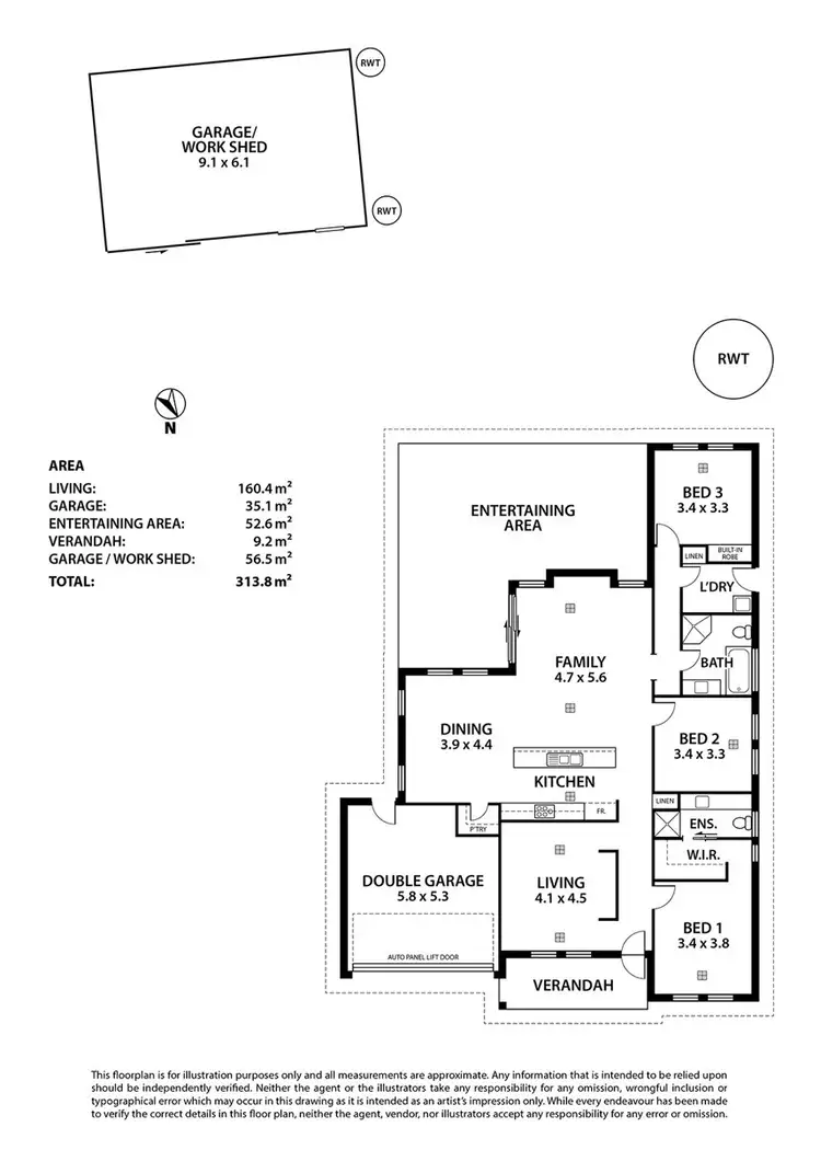 Floorplan of Homely house listing, 64 Dollard Avenue, Mannum SA 5238