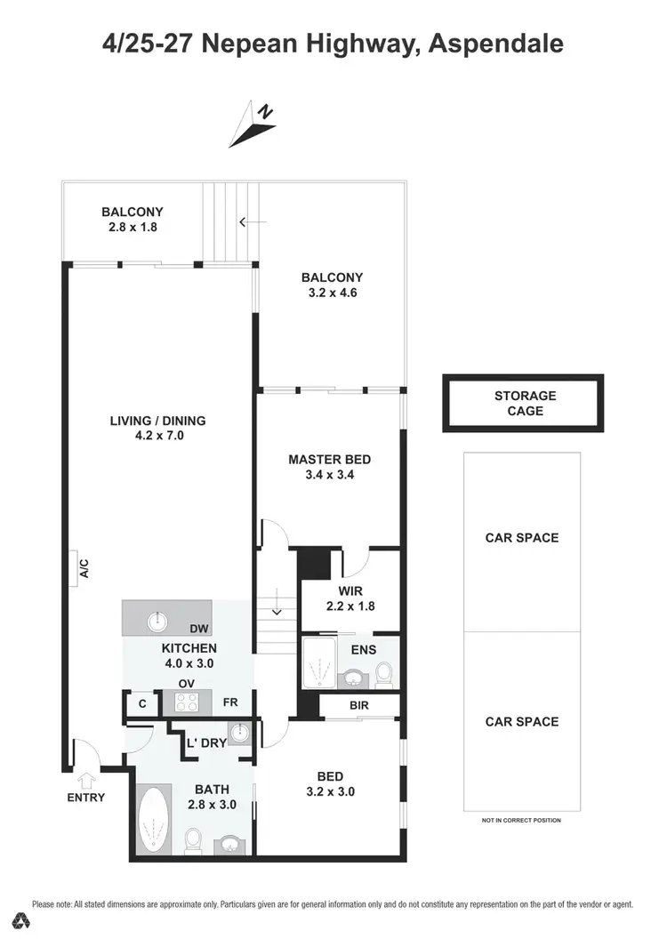 Floorplan of Homely apartment listing, 4/25-27 Nepean Highway, Aspendale VIC 3195