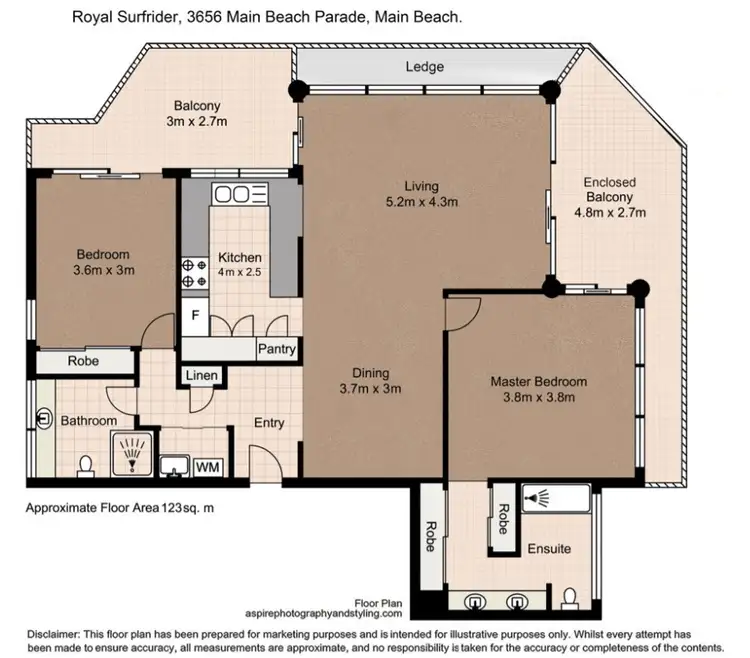 Floorplan of Homely apartment listing, 24/3656 Main Beach Parade, Main Beach QLD 4217