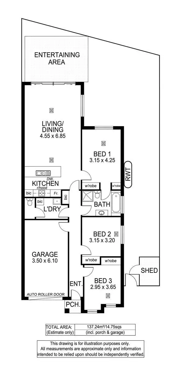 Floorplan of Homely house listing, 2C Carbnet Place, Seacombe Gardens SA 5047