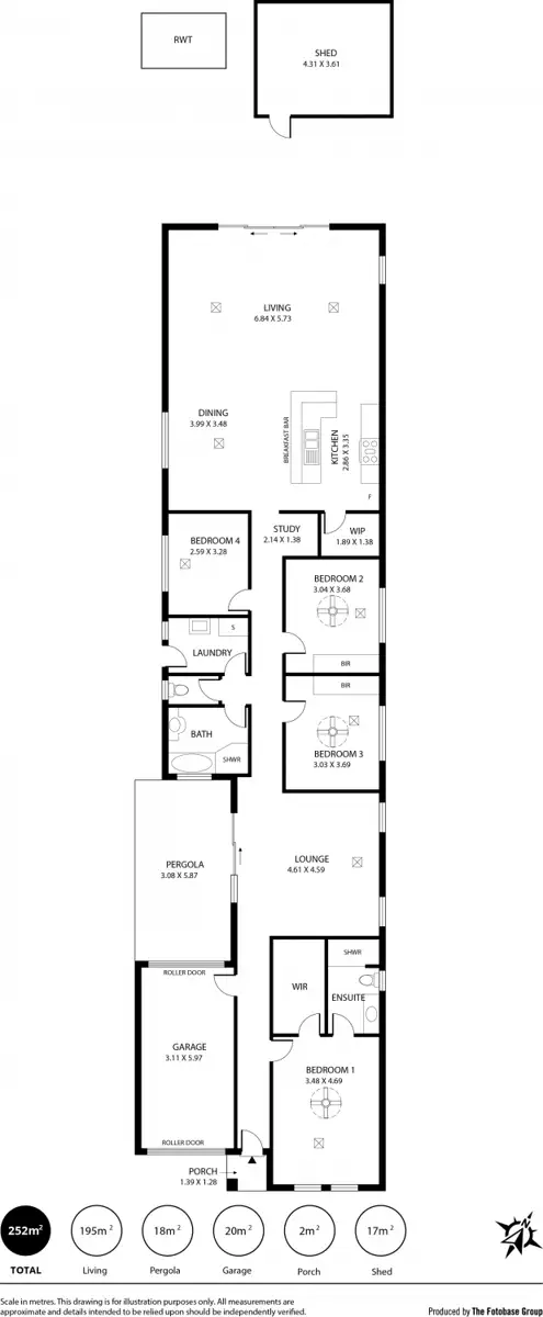 Floorplan of Homely house listing, 16 Alfred Avenue, Seaton SA 5023