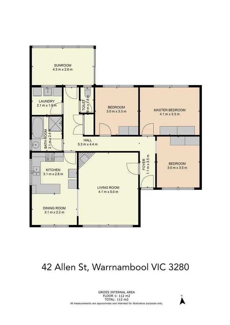 Floorplan of Homely house listing, 42 Allan Street, Warrnambool VIC 3280