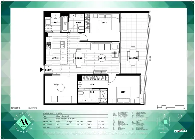 Floorplan of Homely apartment listing, 10203/405 Montague Road, West End QLD 4101