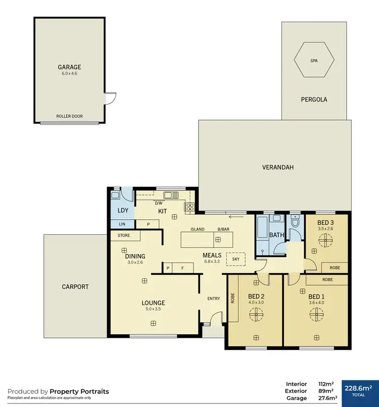 Floorplan of Homely house listing, 16 Mowbray Crescent, Fairview Park SA 5126