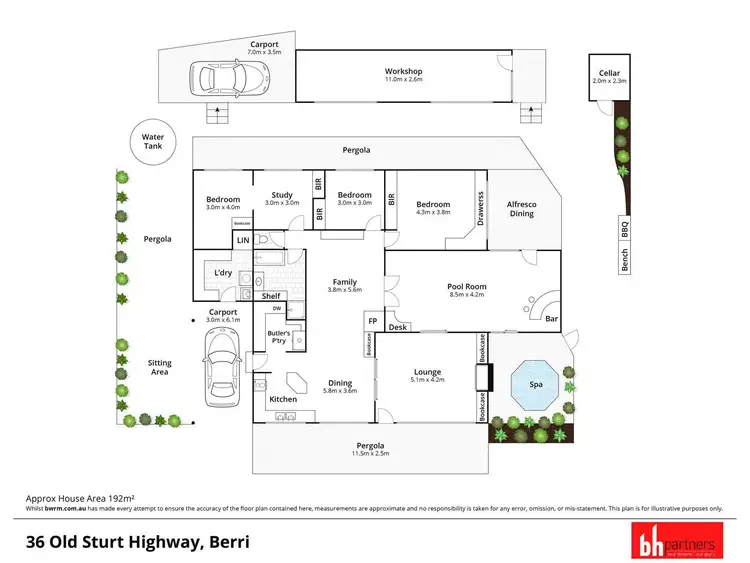 Floorplan of Homely house listing, 36 Old Sturt Highway, Berri SA 5343