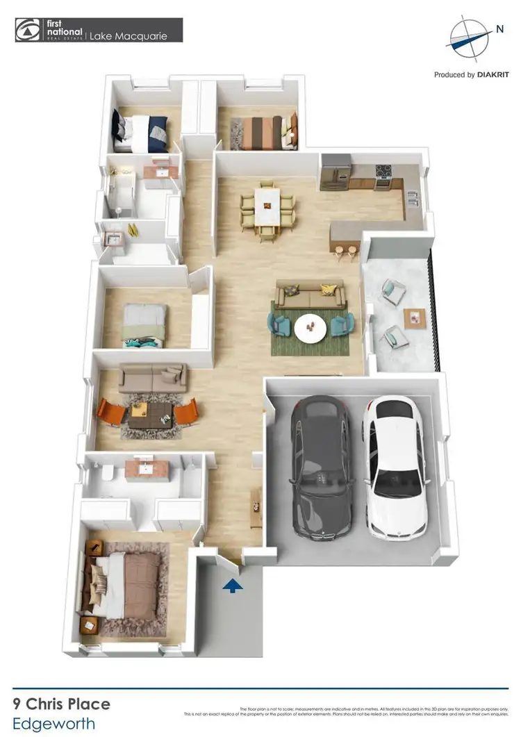 Floorplan of Homely house listing, 9 Chris Place, Edgeworth NSW 2285