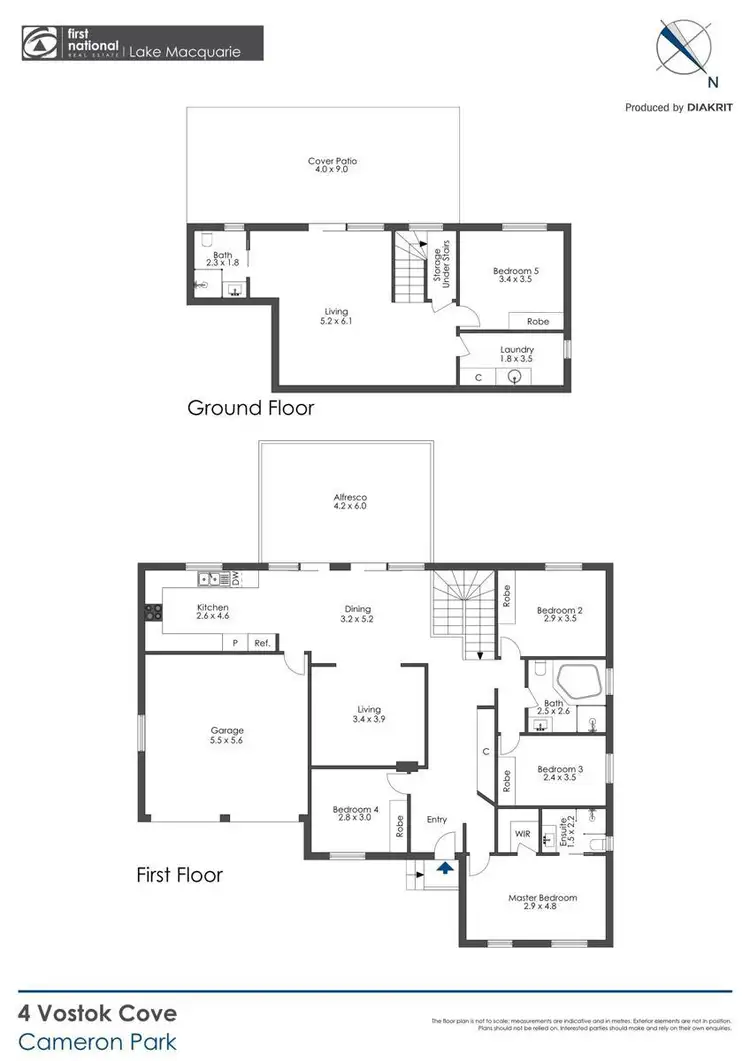 Floorplan of Homely house listing, 4 Vostok Cove, Cameron Park NSW 2285
