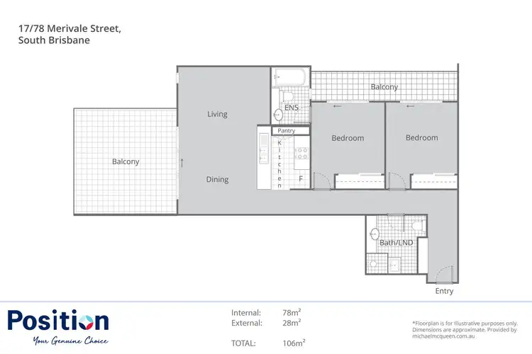 Floorplan of Homely house listing, 17/78 Merivale Street, South Brisbane QLD 4101