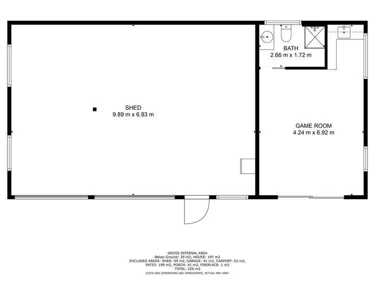 Floorplan of Homely house listing, 2 Possum Place, Baranduda VIC 3691