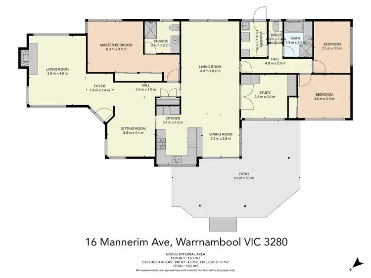 Floorplan of Homely house listing, 16 Mannerim Avenue, Warrnambool VIC 3280