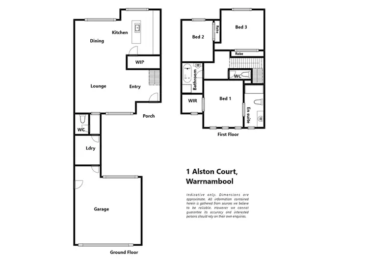 Floorplan of Homely house listing, 1 Alston Court, Warrnambool VIC 3280