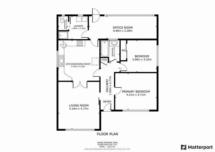 Floorplan of Homely house listing, 125 Pasadena Grove, Mildura VIC 3500