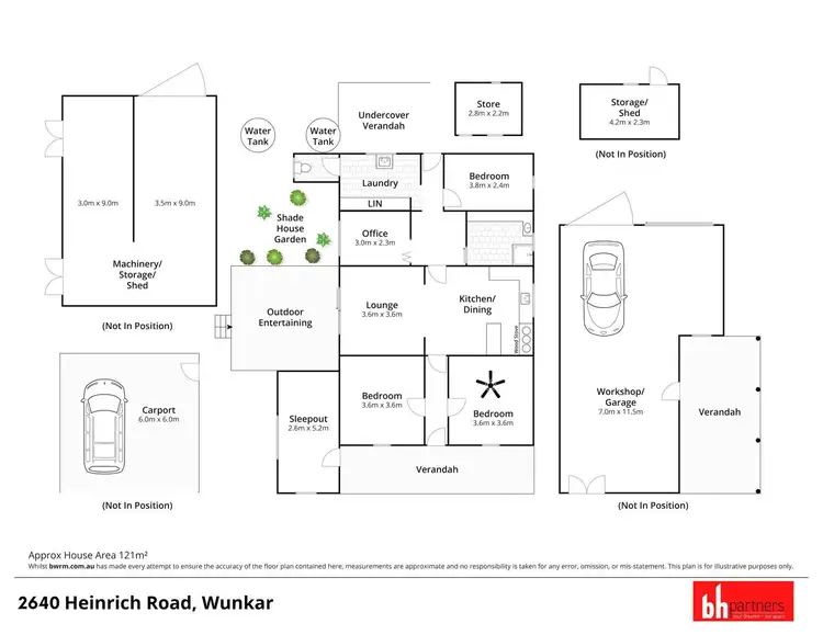 Floorplan of Homely house listing, 2640 Heinrich Road, Wunkar SA 5311