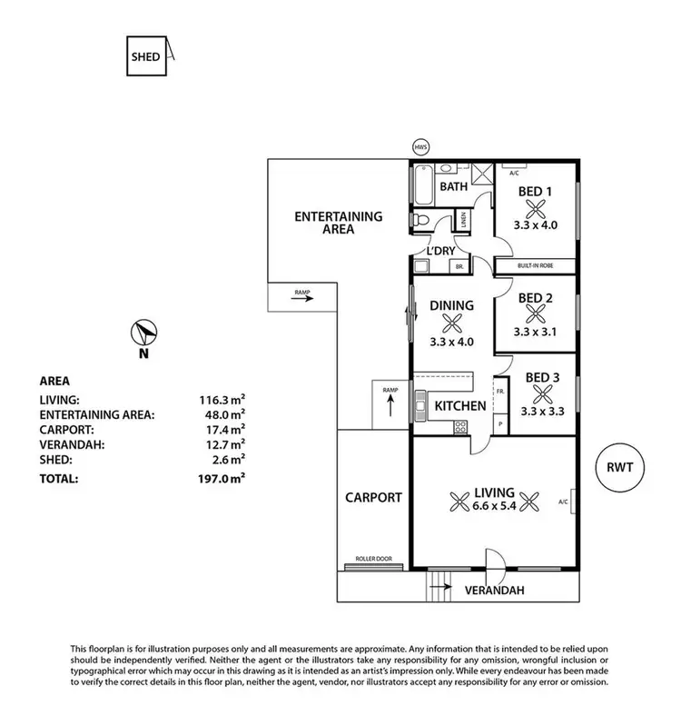 Floorplan of Homely house listing, 5 Ramm Road, Mannum SA 5238