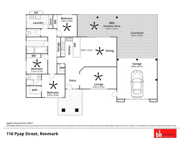 Floorplan of Homely house listing, 116 Pyap Street, Renmark SA 5341