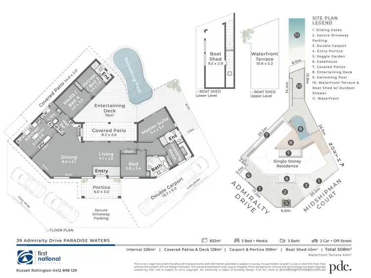Floorplan of Homely house listing, 39 Admiralty Drive, Paradise Waters QLD 4217