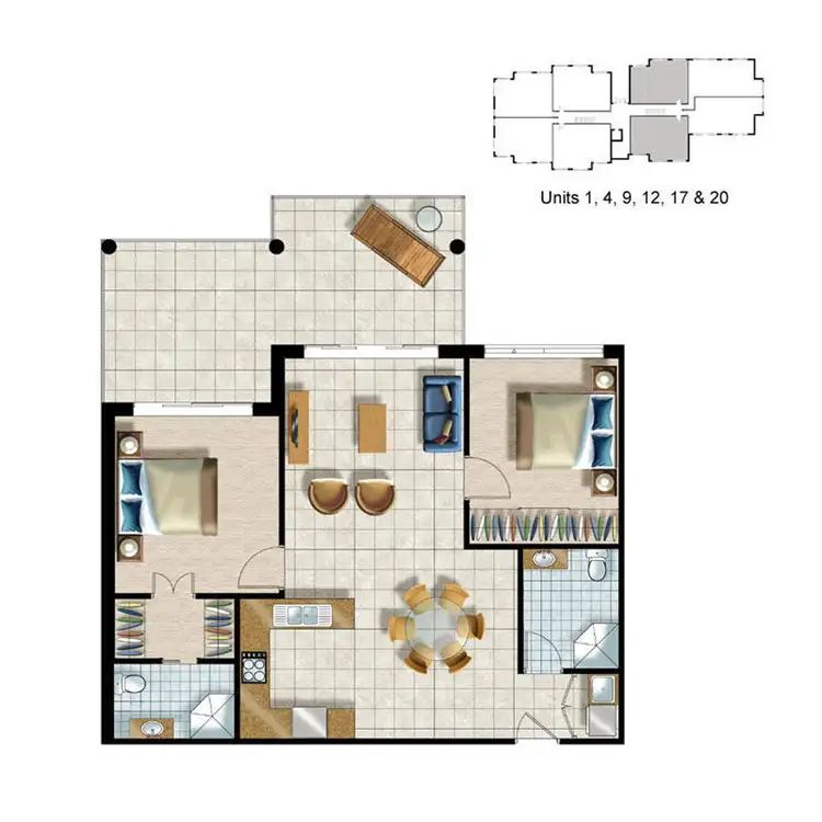 Floorplan of Homely house listing, 9/35 Dunmore Terrace, Auchenflower QLD 4066