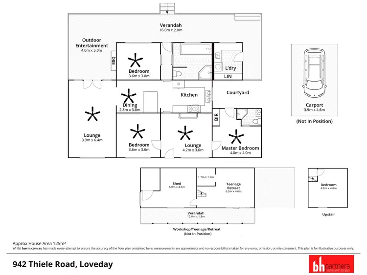 Floorplan of Homely house listing, 942 Thiele Road, Loveday SA 5345