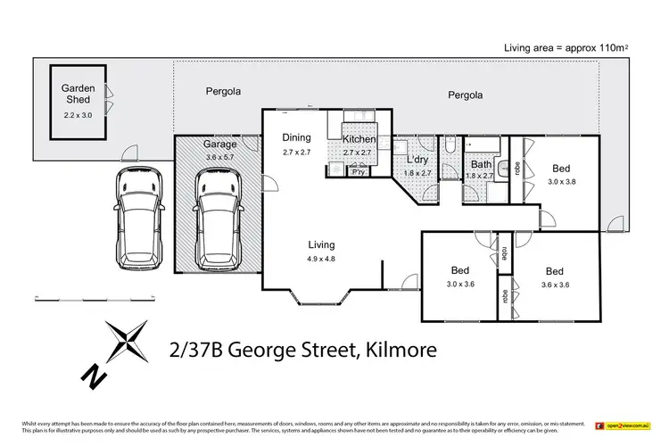 Floorplan of Homely unit listing, 2/37b George Street, Kilmore VIC 3764