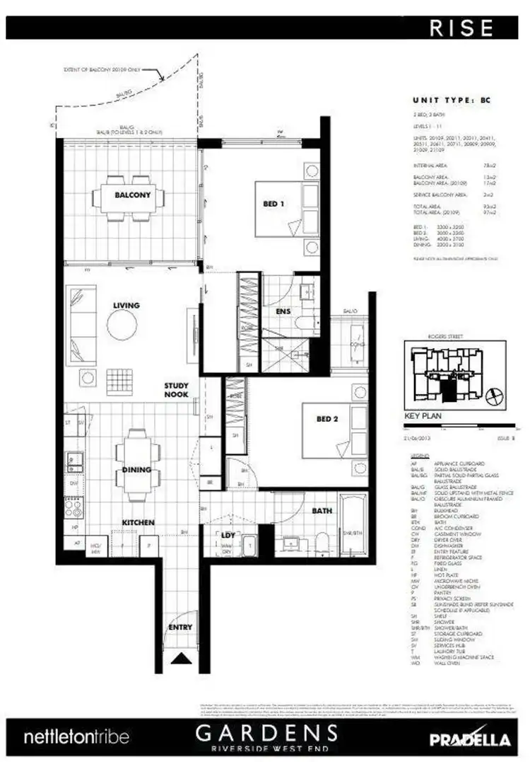 Floorplan of Homely house listing, 21009/60 Rogers Street, West End QLD 4101