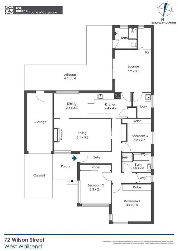 Floorplan of Homely house listing, 72 Wilson Street, West Wallsend NSW 2286