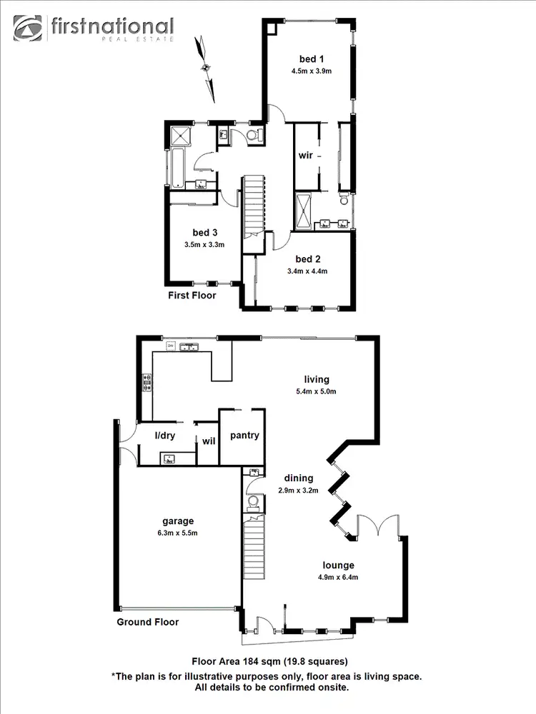 Floorplan of Homely townhouse listing, 39 Gardiner Street, Berwick VIC 3806