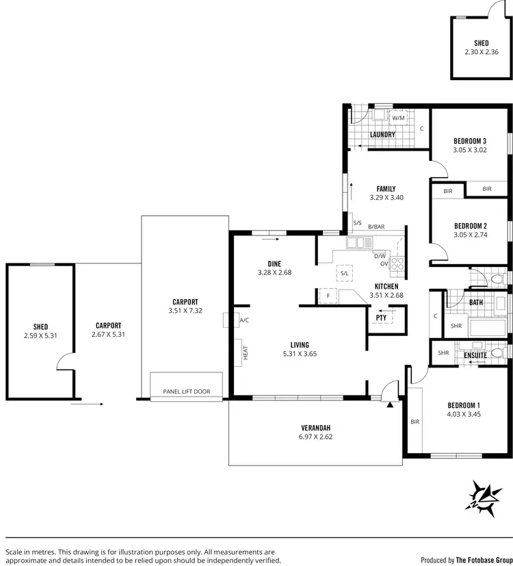 Floorplan of Homely house listing, 2 Basedows Street, Happy Valley SA 5159
