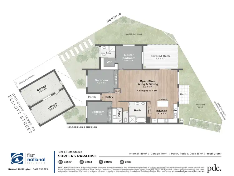 Floorplan of Homely townhouse listing, 34/19 Elliott Street, Isle of Capri QLD 4217