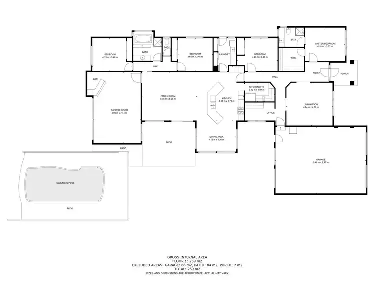 Floorplan of Homely house listing, 1A Avondale Drive, Wodonga VIC 3690