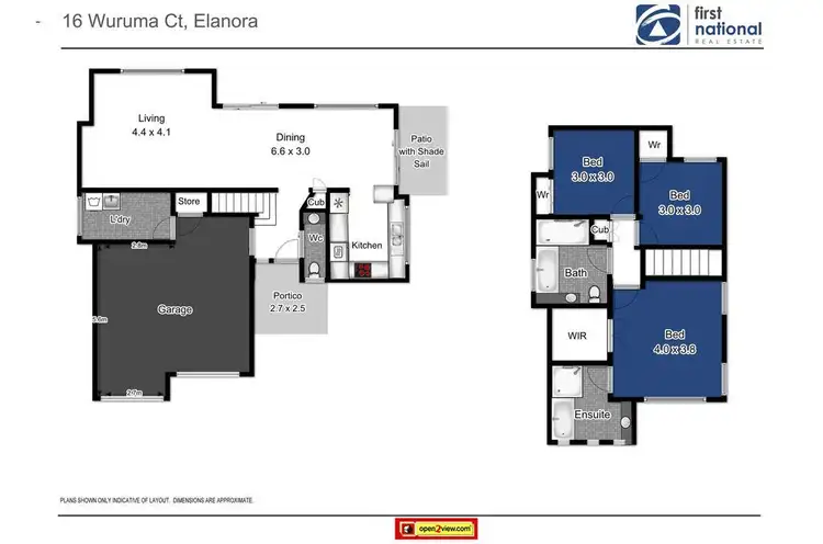 Floorplan of Homely townhouse listing, 2/16 Wuruma Court, Elanora QLD 4221