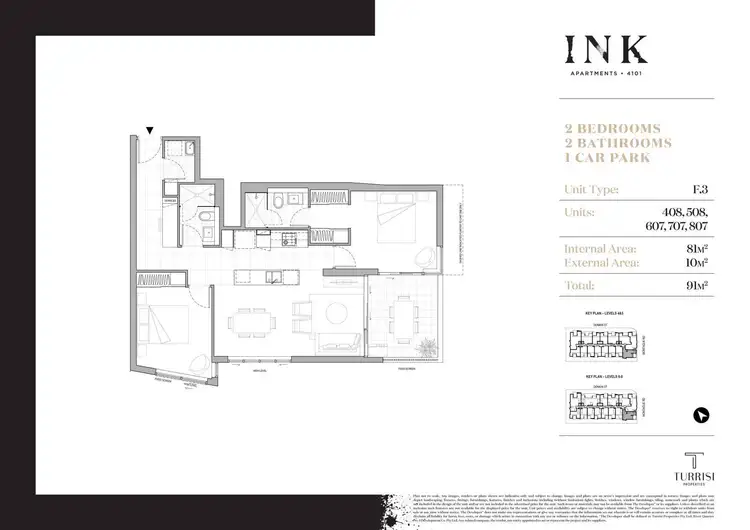Floorplan of Homely house listing, 408/8 Donkin Street, West End QLD 4101